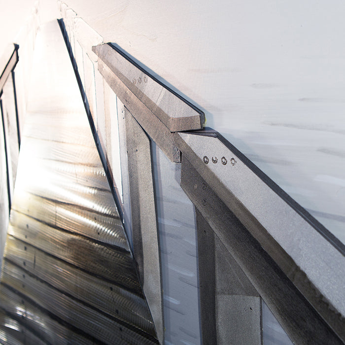 Bootssteg 3D brug schilderij 150 cm