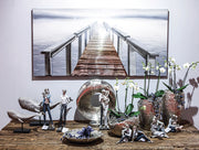 Bootssteg 3D brug schilderij 150 cm
