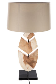 Houten Feather Tafellamp Naturel