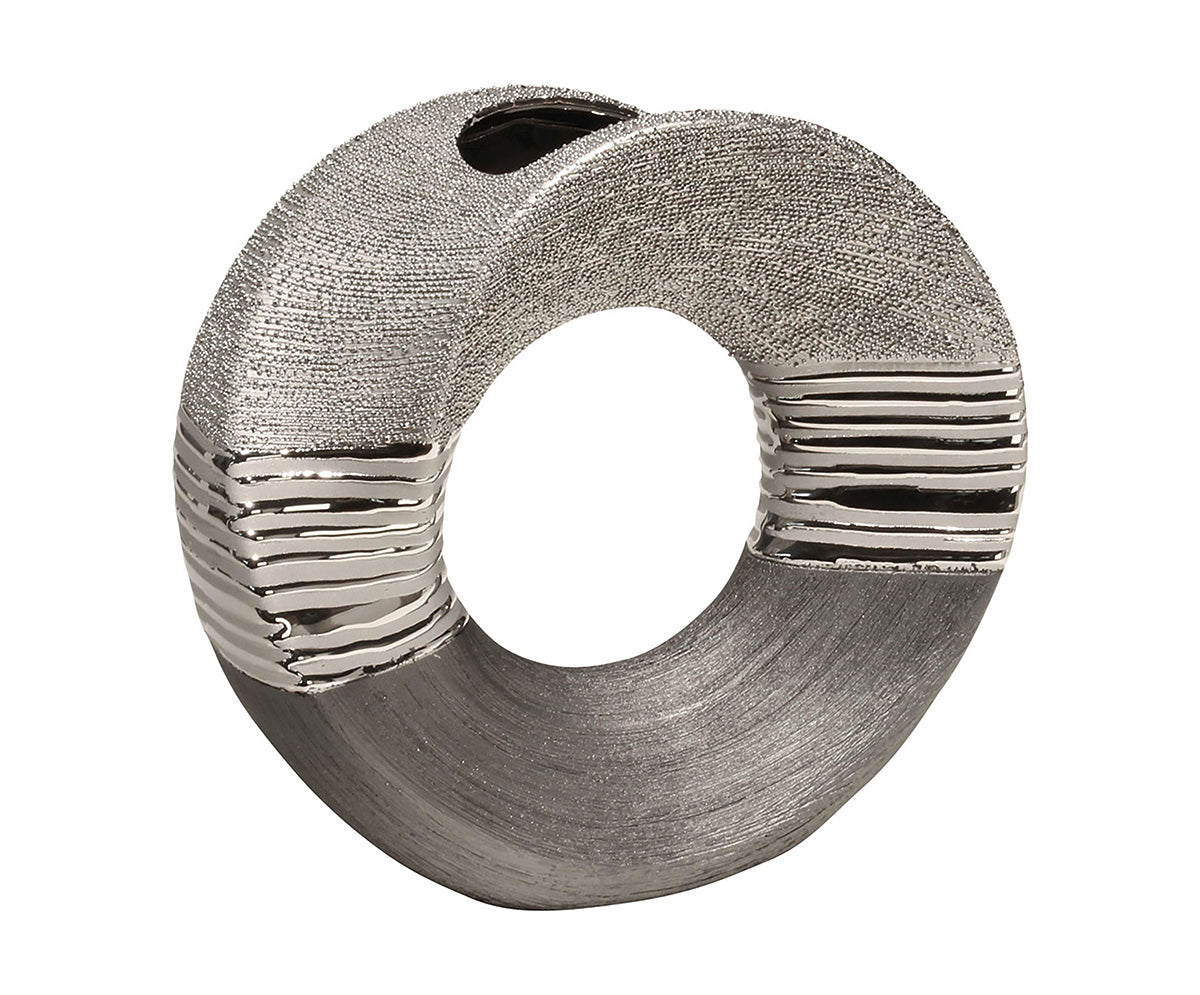 Bridgetown Vaas Grijs-Zilver 17/22 cm
