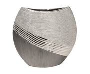 Bridgetown Vaas Grijs-Zilver 21 cm