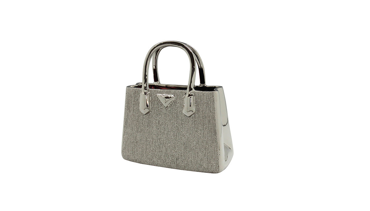 Milano Handtasvaas Zilver 25.5 cm