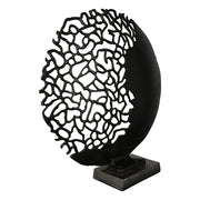 Osaka Ronde Aluminium Sculptuur Zwart