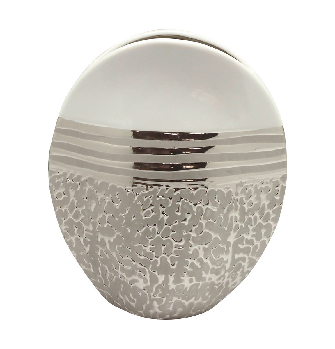 St. Louis Vaas Zilver-Wit 25 cm