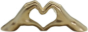 Mat Champagnekleurig Hart 31 cm