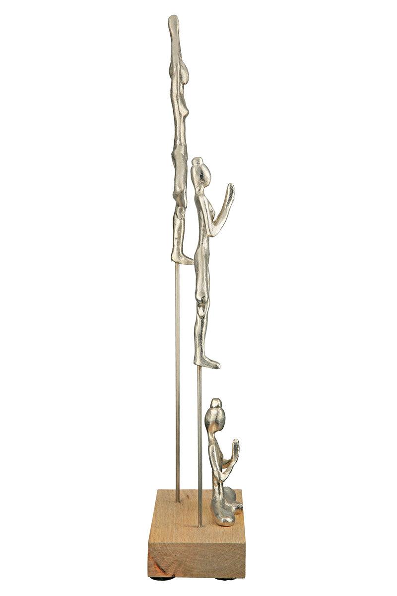 Yogagruppe Yoga Sculptuur Zilver