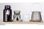 Glazen Decoratieset Grijs Paars