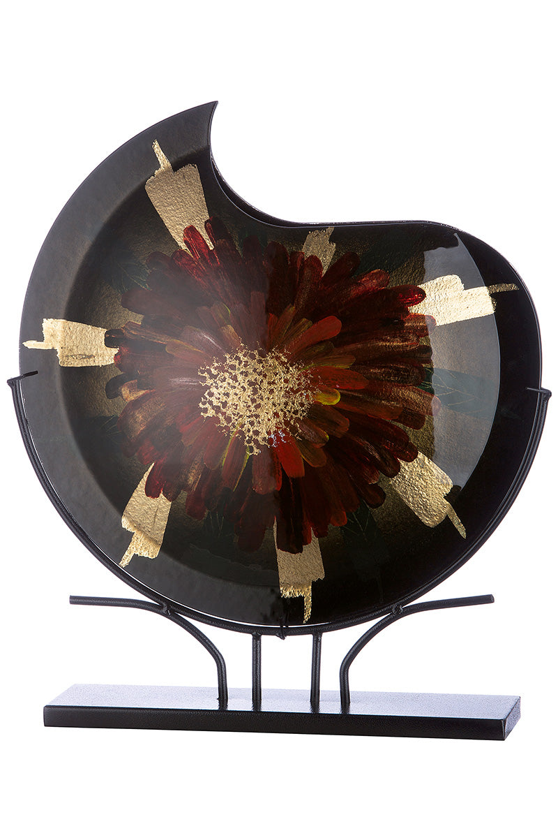 Doré vloervaas met bloemen 47.5 cm