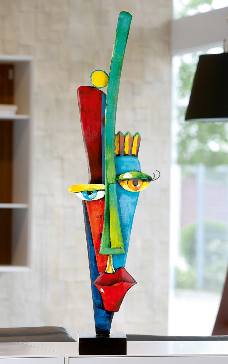 Alta Fronte Smalle Gezicht Sculptuur