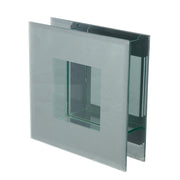 Vierkante Vaas Spiegelglas Zilver
