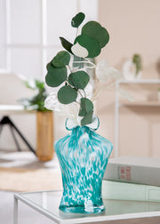 Groene glazen vaas Corinna 20 cm