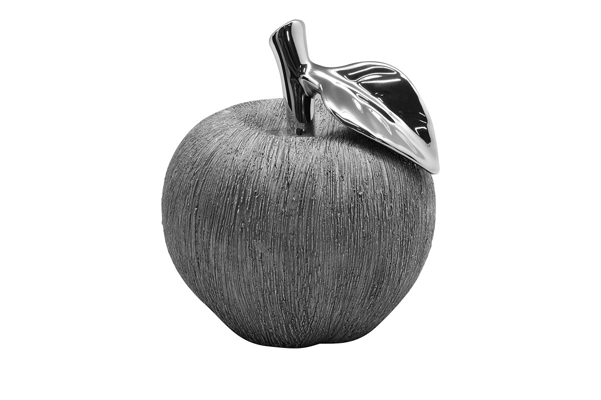 Keramische Decoratie Appel Grijs