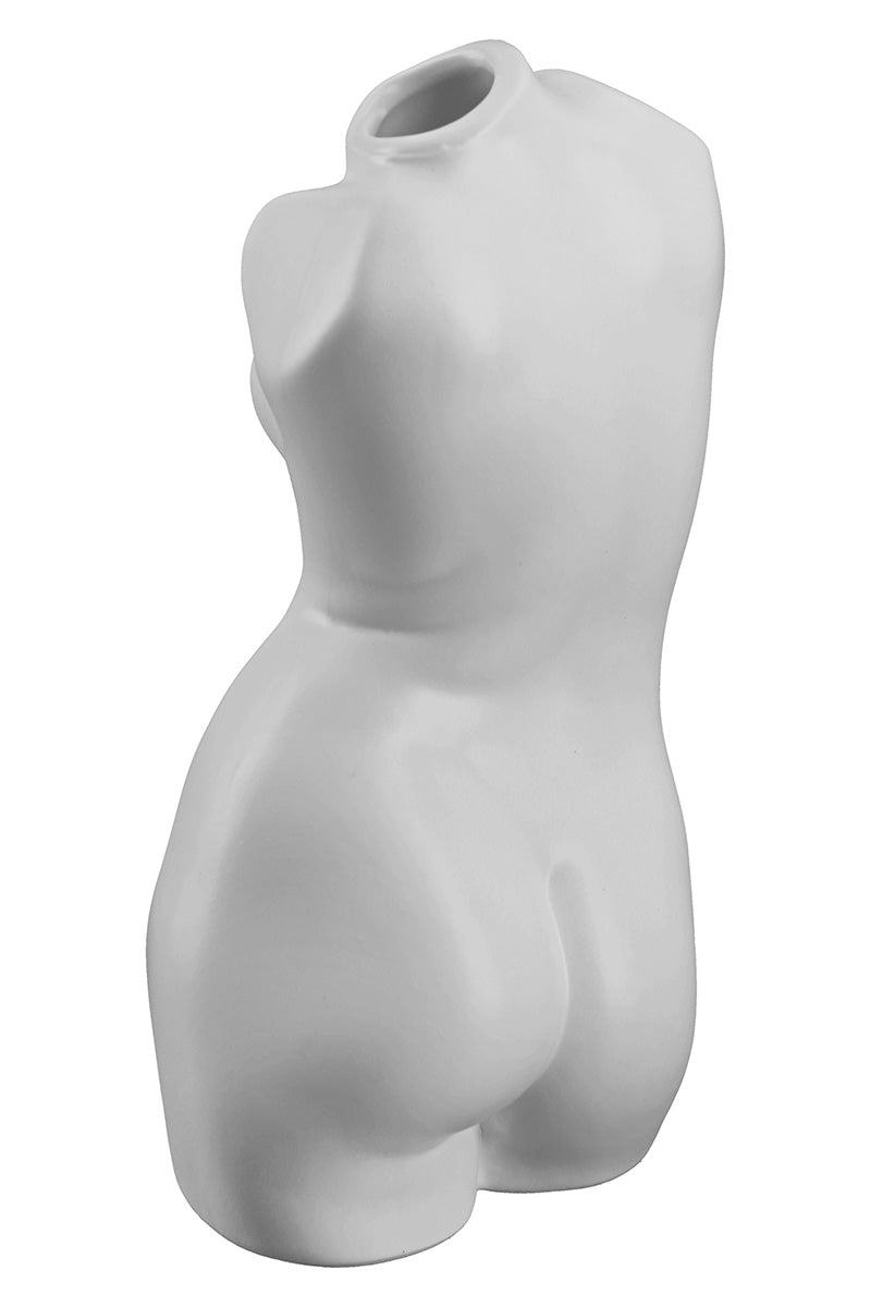 White Lady Vaas Wit Keramiek 21 cm