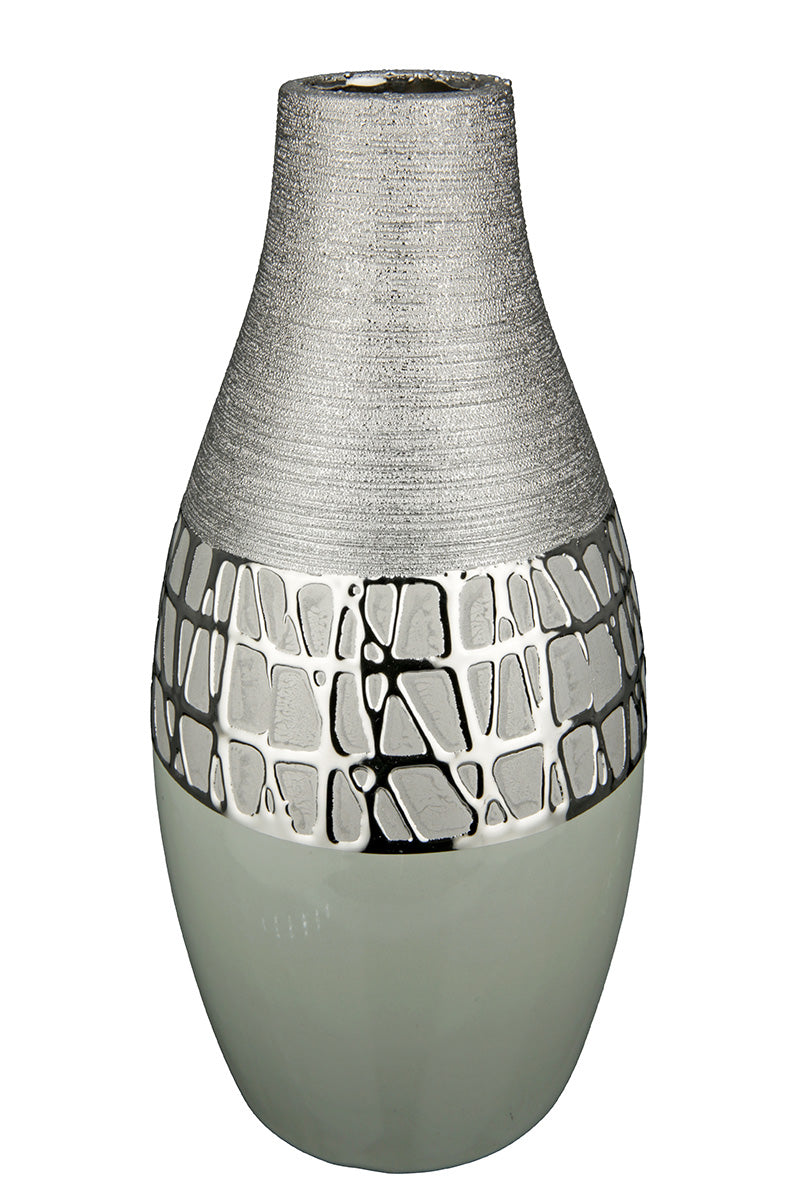 Lagos Vaas Grijs-Zilver 16.5/34 cm