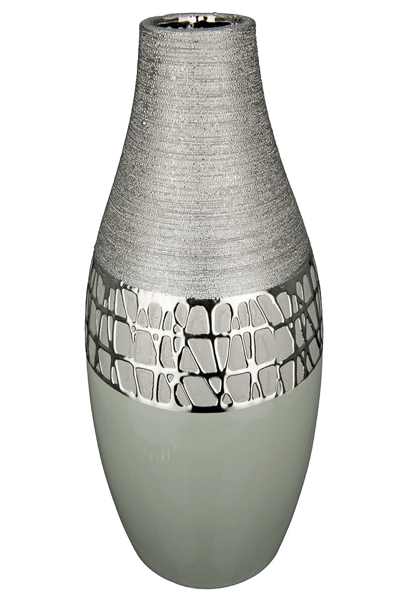Lagos Vaas Grijs-Zilver 16.5/34 cm