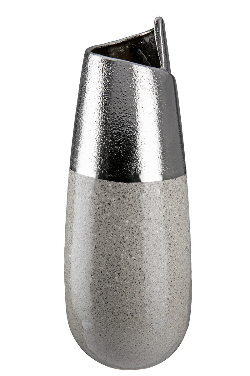 Marmo Vaas Grijs-Zilver 28/37.5 cm