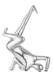 Breakdance Keramiek Figuur Zilver