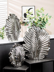 Monstera Bladvaas Zilver 30/37.5 cm