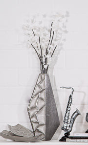 Lissabon Vloervaas Zilver 36/47 cm