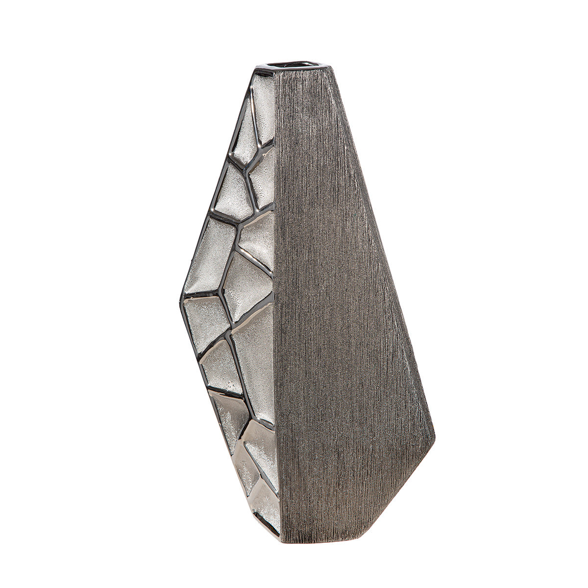 Lissabon Vloervaas Zilver 36/47 cm