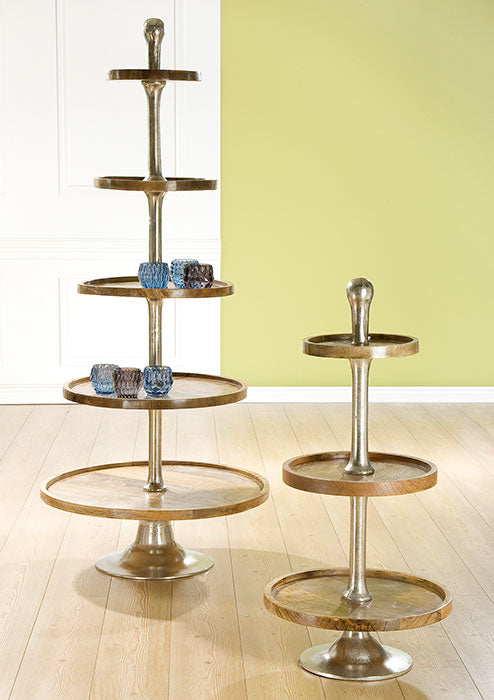 Luxe Etagère Mango Hout Metaal