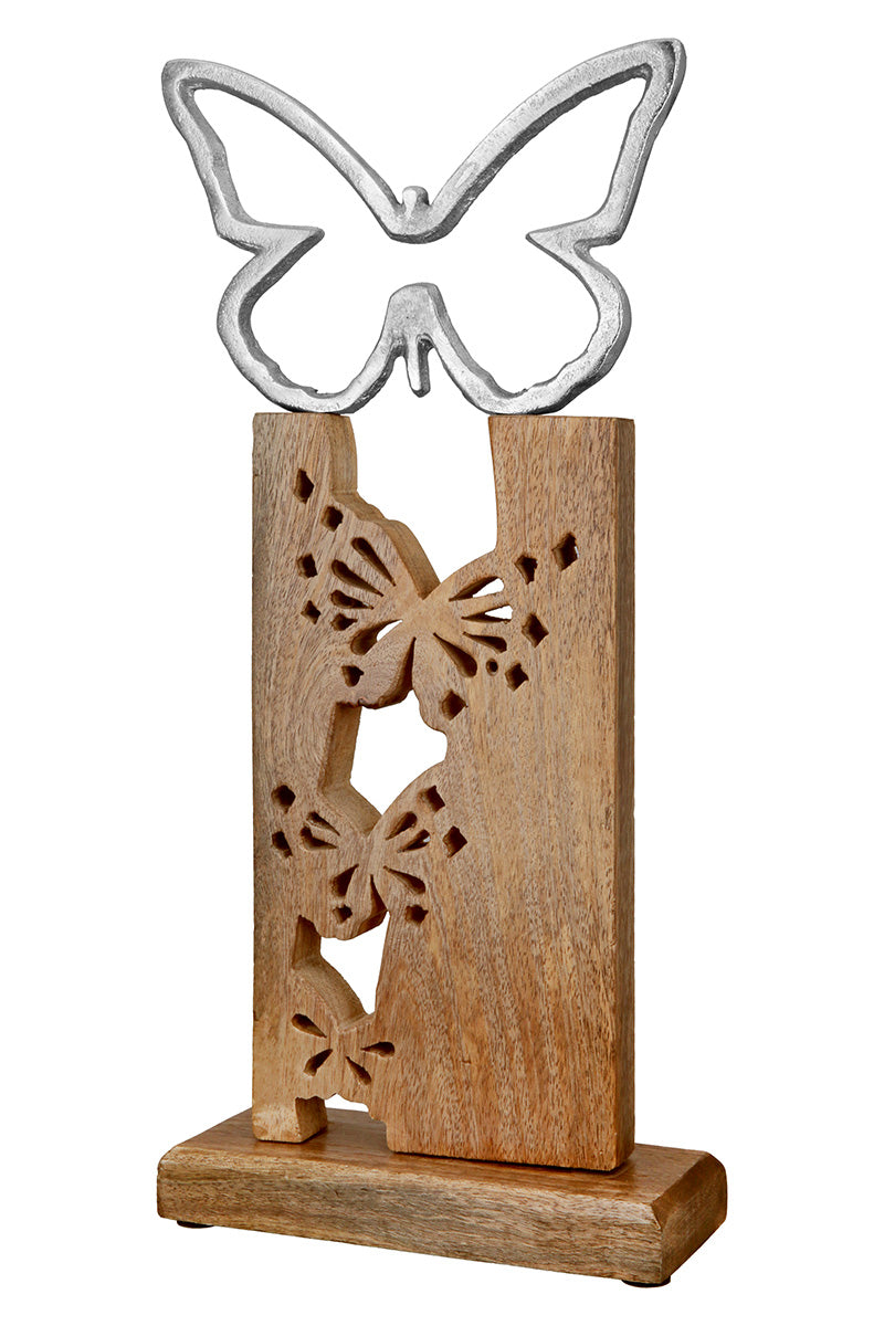 Vlinder Decoratie Hout Metaal