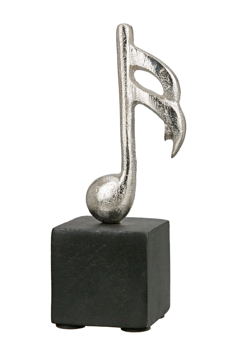 Sculptuur G-sleutel Aluminium Hout