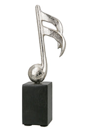 G-sleutel Sculptuur 23.5 cm Zilver