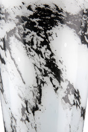 Trophy Glazen Vaas Zwart Wit