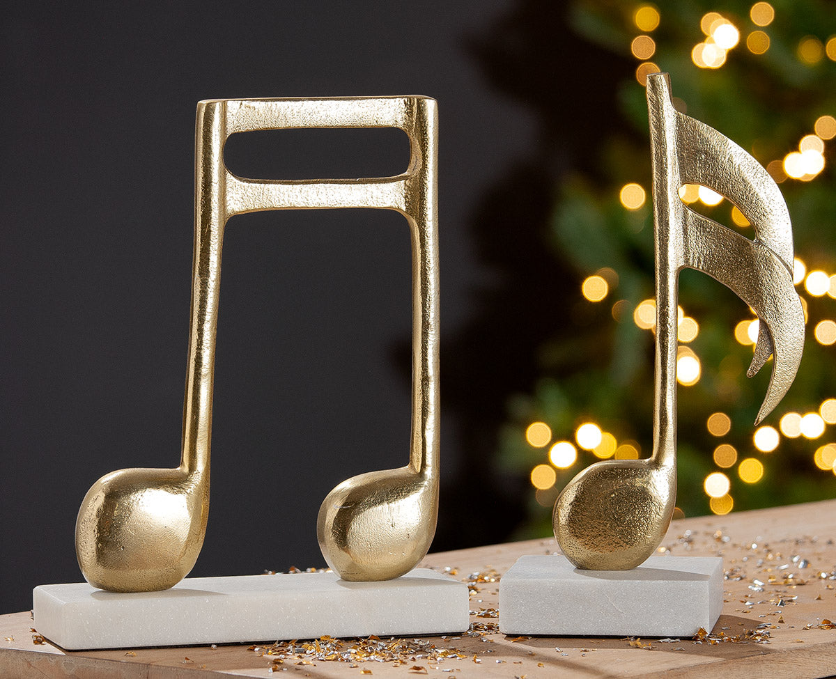 Gouden Clef Sculptuur Aluminium