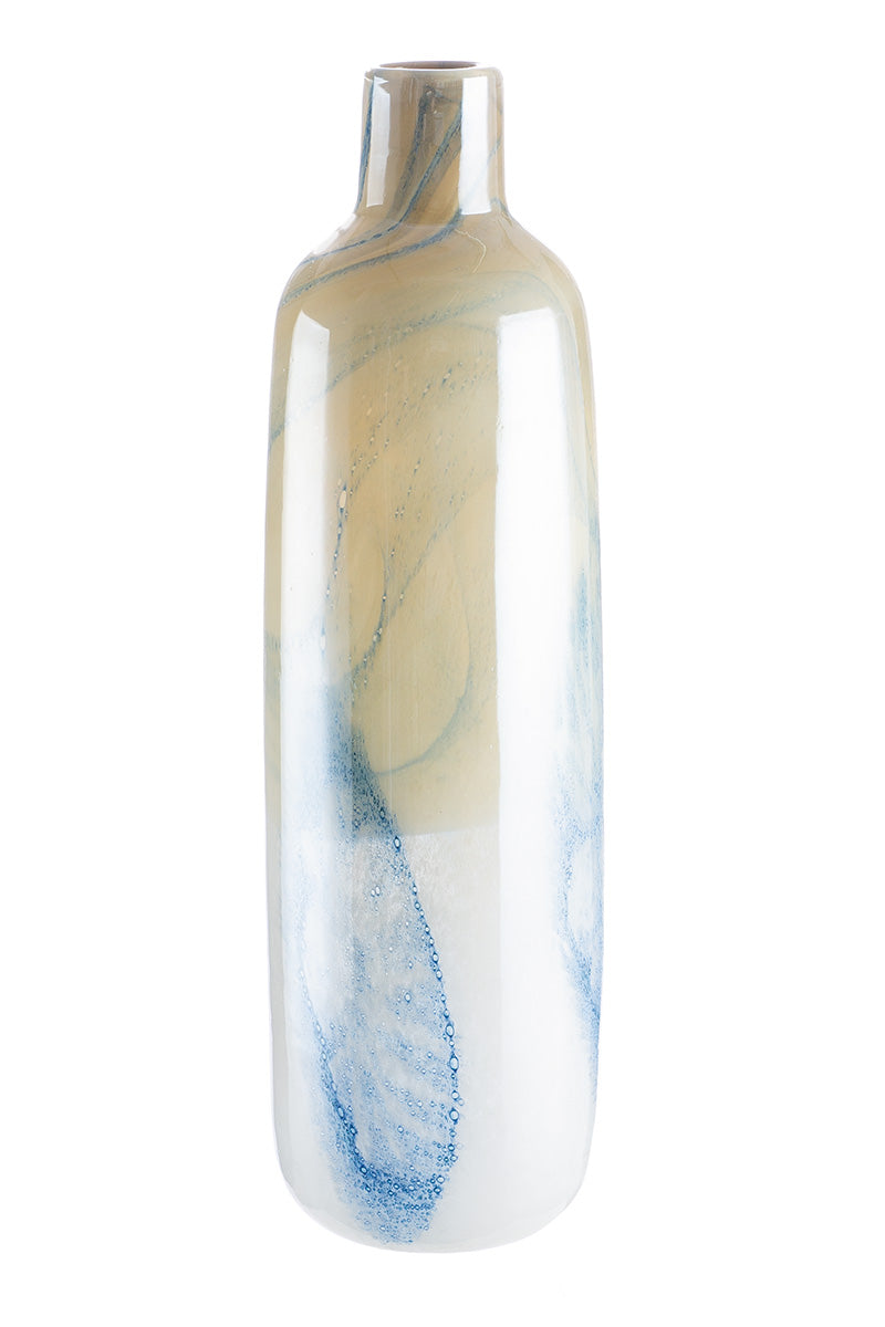 Smalle vloervaas Fresh crème 46 cm