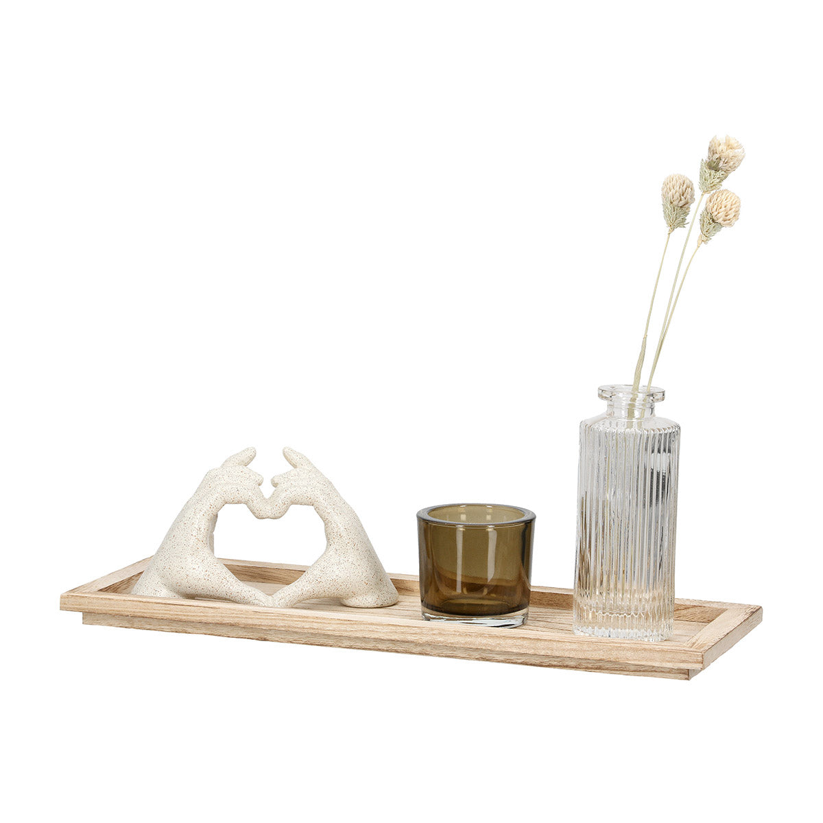 Heart Decoratieset Beige Crème