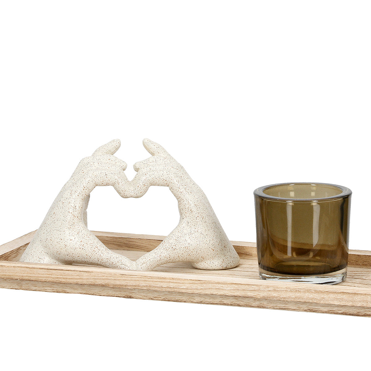 Heart Decoratieset Beige Crème