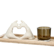 Heart Decoratieset Beige Crème