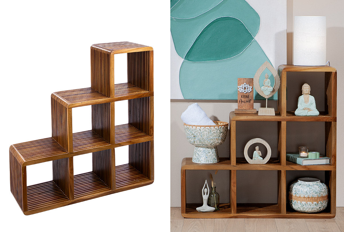 Cali Houten Rek Natuurlijk Design
