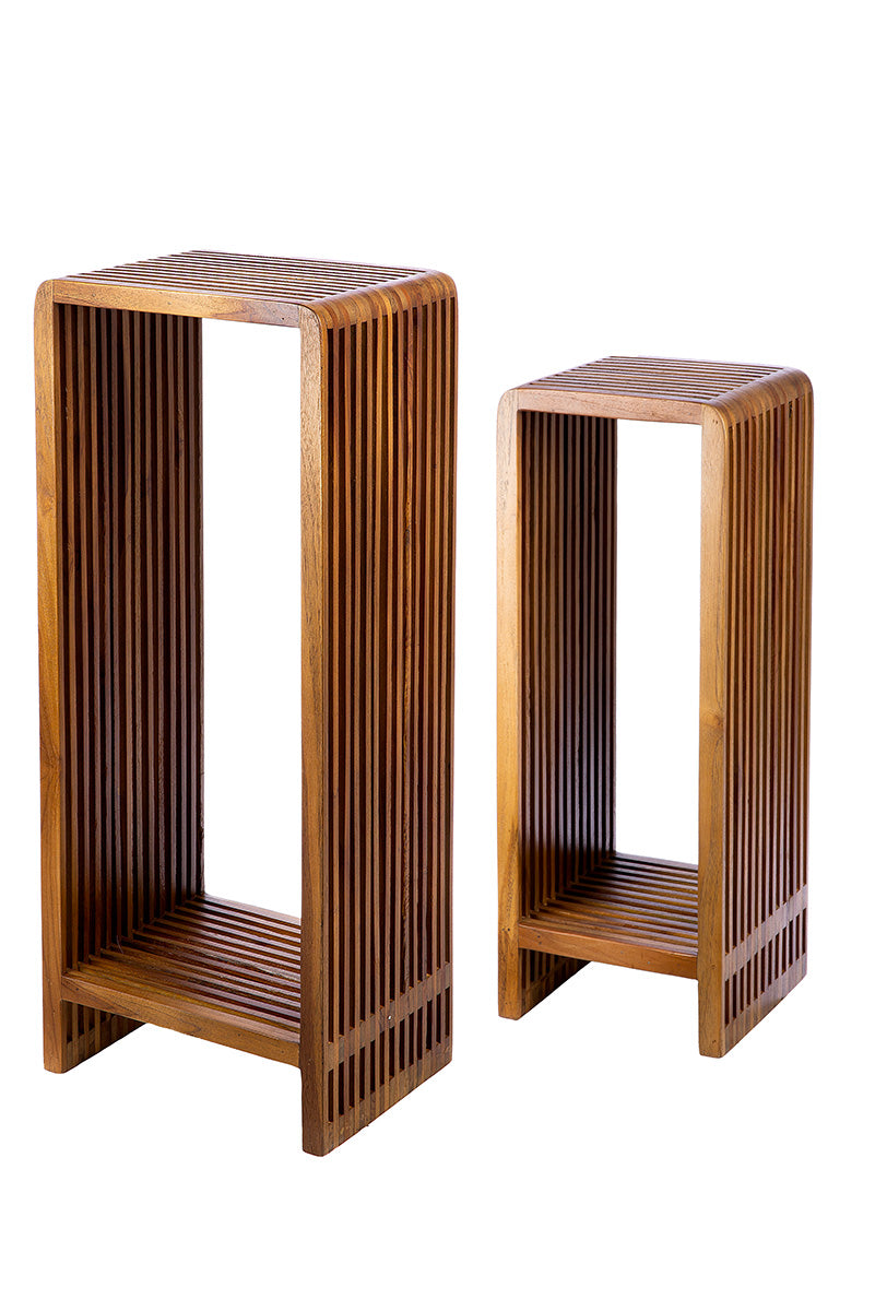 Cali houten decoratiepilaar set