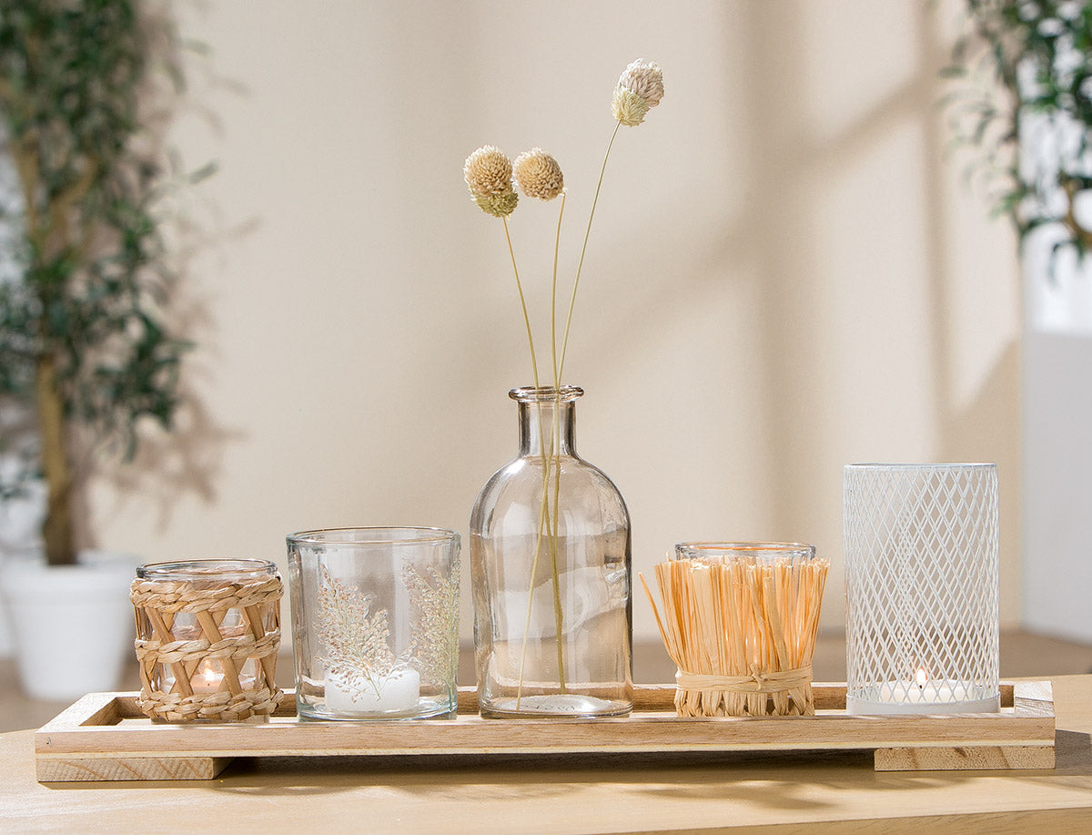 Decoratieset Nature met 4 Lantaarns