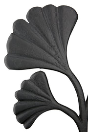 Staand Ginkgo Reliëf Zwart 26 cm