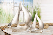 Boot Decoratie Sail Away Zilver