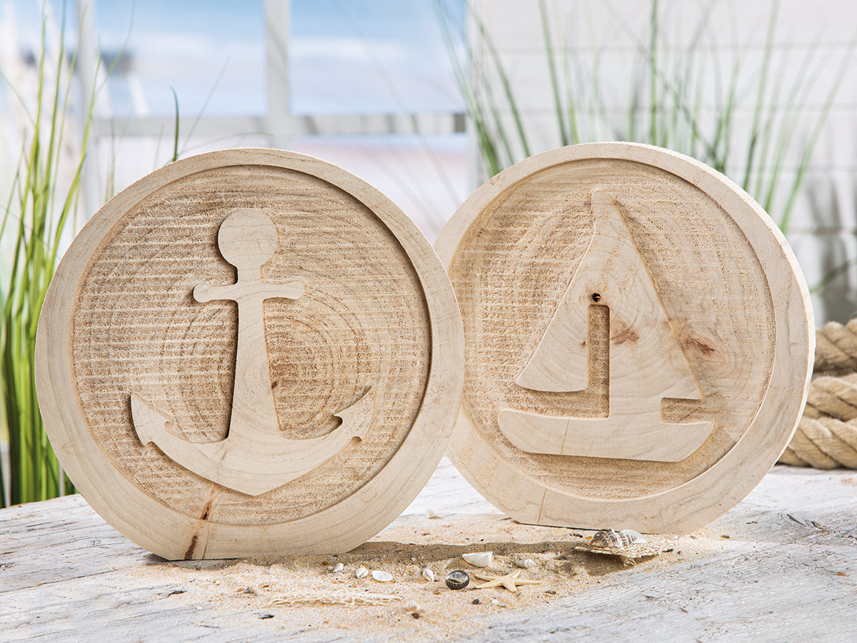 Ronde Houten Maritieme Decoratie