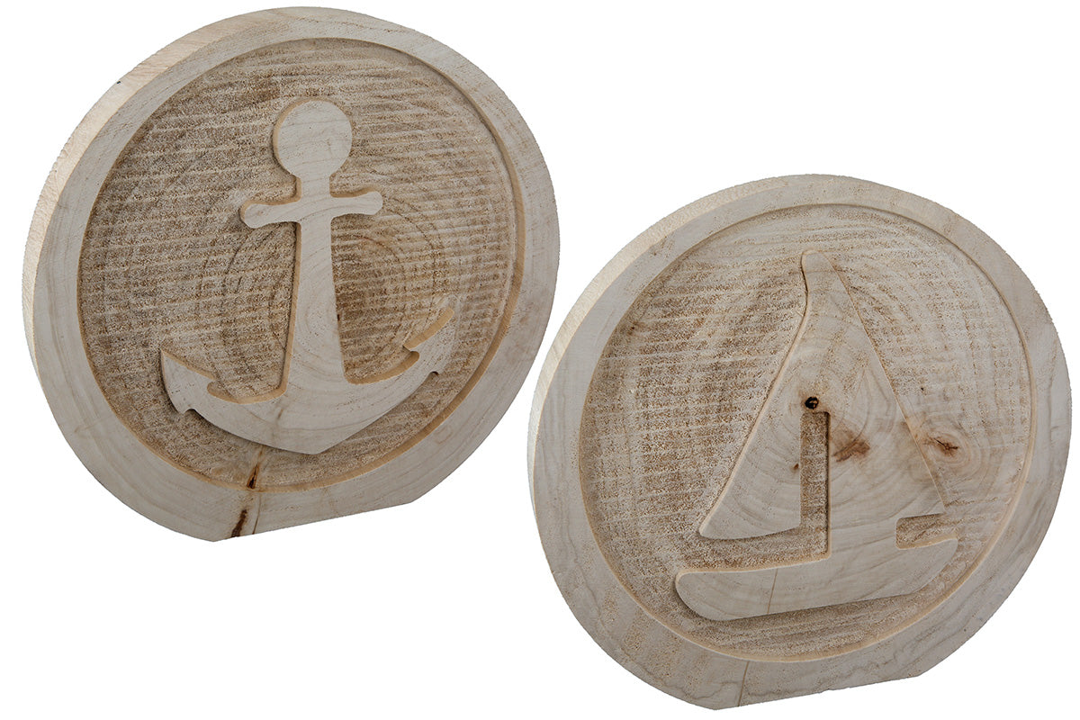 Ronde Houten Maritieme Decoratie