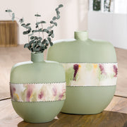 Groene glazen vaas Imperial 33 cm