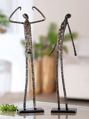 Emotion Persoon Figuur Zilver Decor