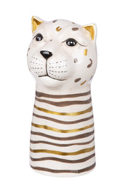 Lois Luipaardvaas Beige-Wit 22 cm