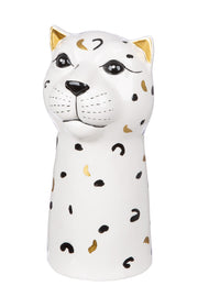 Lois Luipaardvaas Beige-Wit 22 cm