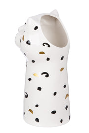Lois Luipaardvaas Beige-Wit 22 cm