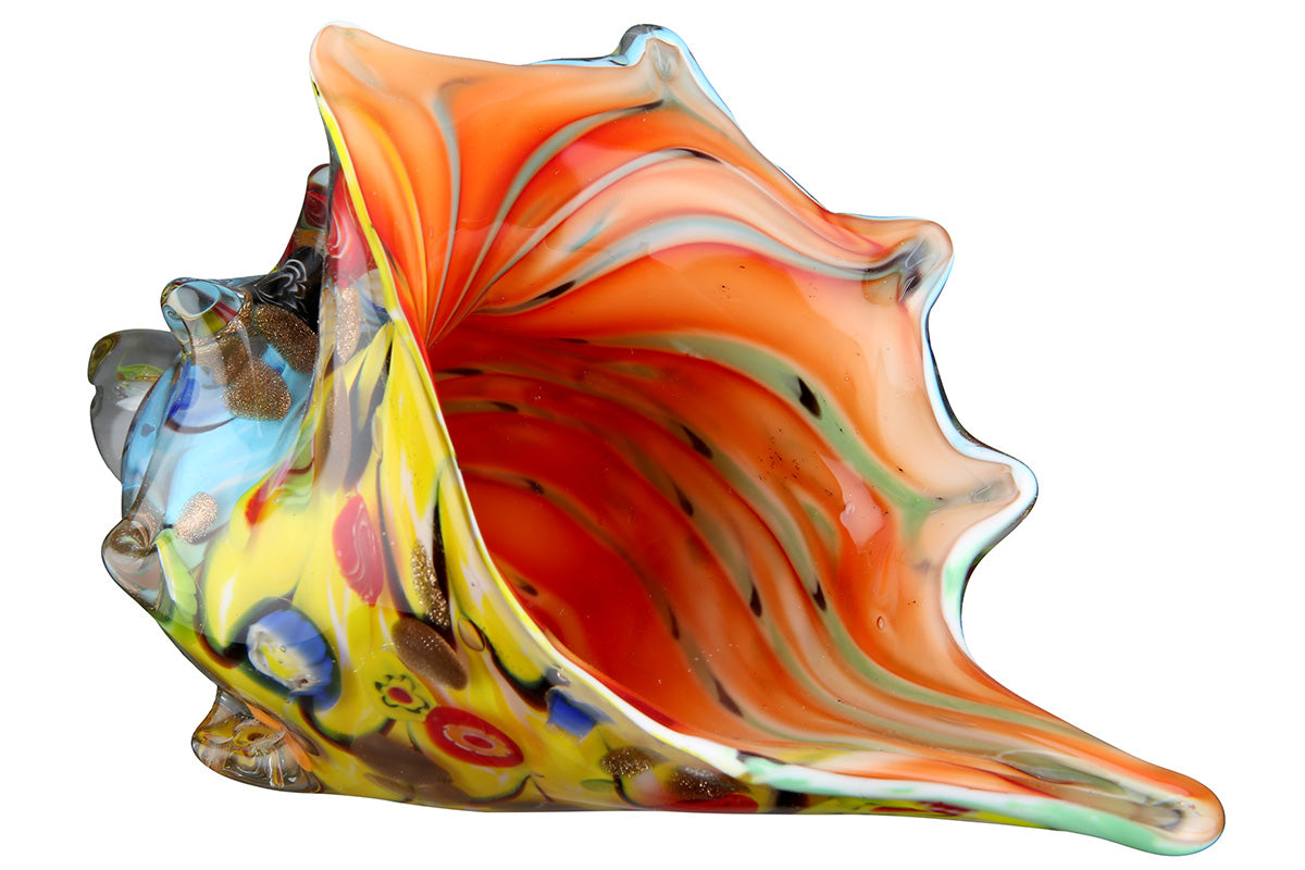 Glazen Schelp Decoratie Multicolor