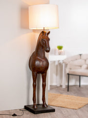 Caballo vloerlamp paard bruin 160cm