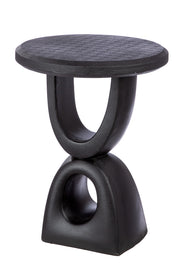 Preston Ronde Zwarte Bijzettafel