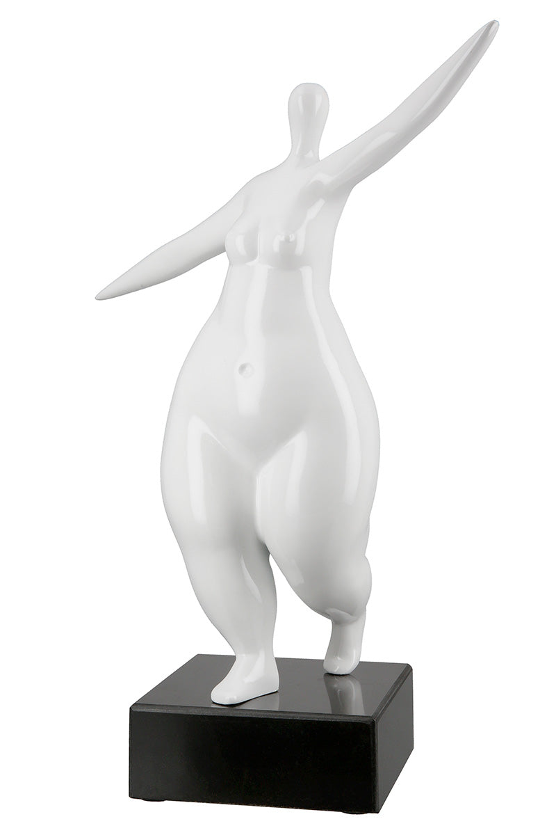 Lady Witte Sculptuur Synthetische Hars